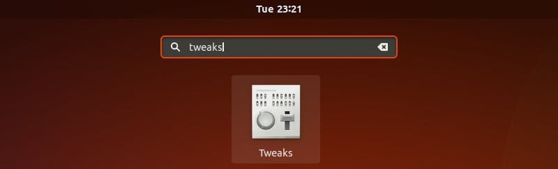 Инструмент GNOME Tweaks в Ubuntu 17.10